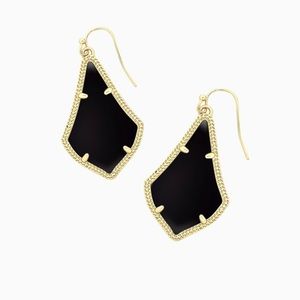 Kendra Scott Gold & Black Alex Earrings